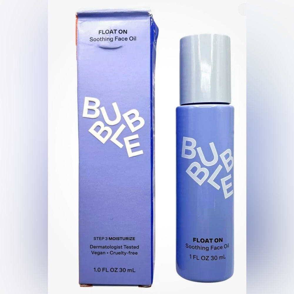 BUBBLE Float On Soothing Face Oil 1 Oz full size NWT